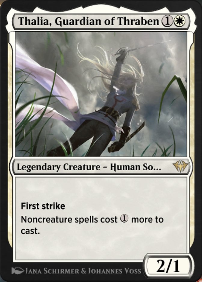 Thalia guardian of thraben card